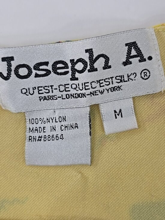 VINTAGE Joseph A. Colorful Paris Dance Print CROP TOP SZ MED Multicolor Abstract - Picture 3 of 16